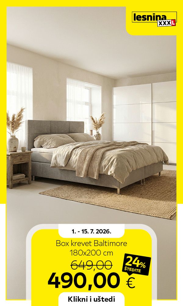 BOX KREVET BALTIMORE 180x200 cm
